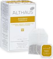 Althaus Tea Rooibos Vanilla 20 x 1,75 g ⋅ Ekologiška Rooibush/Rooibos/Rooi arbata su vanilės skoniu klasikiniame arbatos užpilo maišelyje ⋅ Delikatesinė pakuotė