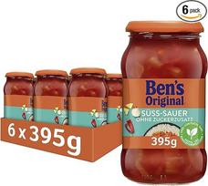 BEN'S ORIGINAL Padažas saldžiarūgštis be pridėtinio cukraus, 6 stiklinės (6 x 395 g)