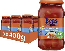 BEN'S ORIGINAL Padažas saldžiarūgštis su papildomais ananasais, 6 stiklinės (6 x 400 g)