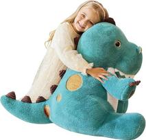EARTHSOUND Didelis dinozaurų žaislas, milžiniškas minkštas žaislas, XL XXL milžiniškas pliušinis žaislas, didelis pliušinis žaislas, 60 cm, minkštas pūkuotas pliušinis žaislas, Jumbo minkštas žaislas, miela dovana vaikams