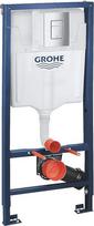 GROHE 38772001 Rapid Sl 3-in-1 rinkinys sieniniam tualetui (sieniniai laikikliai ir "Skate Cosmopolitan Chrome" nuleidimo plokštė)