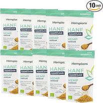 Hempions Hemp Hamesan, veganiškas ekologiškas makaronų užpildas, veganiška sūrio alternatyva lanksčiam naudojimui, 10 x 90 g