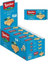 Loacker - Classic Vanilla - Klasikiniai vafliai su dviem sluoksniais vanilinio kremo, pagaminto iš tikrų Burbono vanilės pupelių, nefasuoti - Maistas ir užkandžiai 25 vnt. po 45 g
