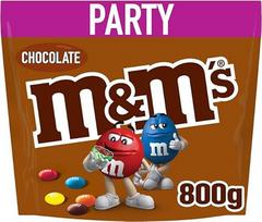 M&M's Chocolate Bulk Pack Šokoladas su spalvotu cukraus apvalkalu, skirtas saldumynų vakarėliams 1 x 800g