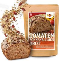 Marcelio duonos kepimo mišinys Duona su pomidorais ir žolelėmis (1200 g 3-4 duonoms) - 100% rauginta duona be kvietinių miltų | Su saulėje brandintais pomidorais ir žolelėmis | Veganiška ir natūrali | Paruošta orkaitėje per 1 minutę