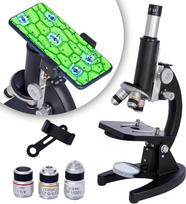 Mikroskopas, QQ CAT 200x-5000x Zusammengesetzte Biologische Mikroskope mit Mikroskop Objektträger Set, 6x Multiplikator Telefon Adapter für Erwachsene, Studenten, Geschenke