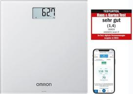 OMRON HN300T2 "Intelli IT" išmaniosios skaitmeninės vonios svarstyklės su "Bluetooth" kūno svoriui ir KMI nustatyti + išmaniojo telefono programėlė pažangai sekti
