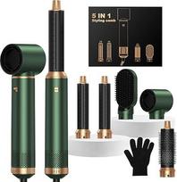 Plaukų stiliatoriaus rinkinys Styling Brushes Hair Styler 5 in 1 Hair Styler, Airstyler Air Curlers Plaukų džiovintuvas 5 in 1 su apvaliu šepečiu Plaukų džiovintuvas Plaukų stiliatorius Karšto oro šepetys Plaukų džiovintuvas Curling Iron Air