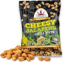Poppamies Cheesy Jalapeno Chili žemės riešutai - karšti riešutai - puikus pasirinkimas užkandžiams - be glitimo - vidutinio dydžio - 150g