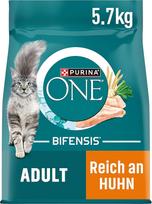 PURINA ONE Bifensis Suaugusių kačių sausas maistas su vištiena, 1 pakuotė (1 x 5,7 kg)