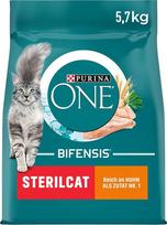 PURINA ONE Bifensis Sterilcat sausas maistas sterilizuotoms katėms, gausus vištienos, 1 pakuotė (1 x 5,7 kg)