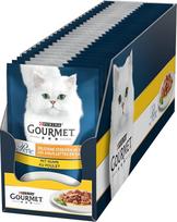 Purina Gourmet Perle Exquisite Stripes drėgnas kačių maistas su vištiena, 26 vnt. (26 x 85 g)