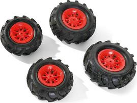 rolly toys 409853 pneumatinės padangos traktoriams raudonas ratlankis
