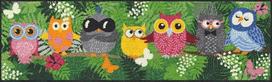Salonloewe Durų kilimėlis "Jungle Owls" 030 x 100 cm Batų stovėjimo aikštelė