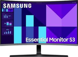 SAMSUNG 32 colių "Essential S3 S39GD", "Full HD" (1920 x 1080), kompiuterio monitorius, kompiuterio ekranas, 100 Hz, 1800R išlenktas, žaidimų režimas, akių taupymo režimas, LS32D396GAUXEN