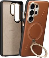 TORRAS 360° Ostand Q3 VegSkin for Samsung Galaxy S26 Ultra Case with Magsafe, 12FT Military Grade Protective | 360° Full-range Mount for Samsung S26 Ultra case with Camera Control & Stylish Brown