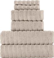 Turkiškų rankšluosčių rinkinys iš 100 % medvilnės (debesys) 620 gsm (smėlio spalvos)