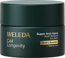WELEDA Cell Longevity Super Anti-Ageing Youth Boosting Eye Balm - 4-in-1 Eye Care su [NAD+] Booster ir [Retino-Cell] mažina raukšles ir tamsius ratilus (natūrali kosmetika, veganiška, 15 ml)