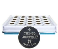 Rayovac Japcell CR2450 ličio mygtukinių baterijų rinkinys - 100 vnt. - pramoninis pakavimas | 100048309 | 5710927061644