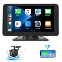 Nešiojamas automobilio ekranas 7″ su kamera ir Bluetooth, 1 vnt.