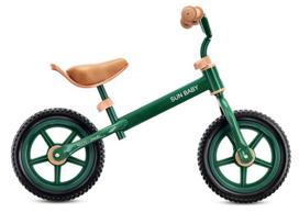 Vaikiškas balansinis dviratukas 12 colių, 2–3 metų vaikams, lengvas, 2,5 kg Molto STRADA, tamsiai žalia