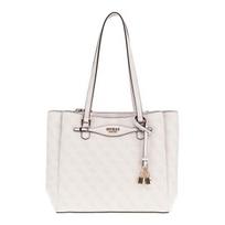 GUESS kreminis senovine rožinis moterų rankinis krepšys - Katya Multi Comp Tote baltas LOGO 311547