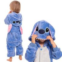 Vaikiška Pižama Kigurumi Stich Kostiumas Mėlynas 135-145 Cm, 135-145 cm