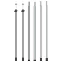 Teleskopiniai brezento strypai 2vnt 102-260cm aliuminis