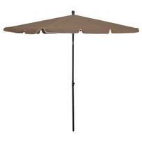 Sodo skėtis nuo saulės su stulpu taupe spalvos 210x140cm