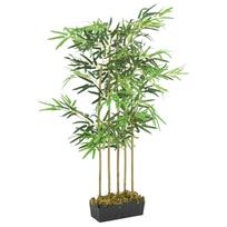 Dirbtinis bambukas žalios spalvos 120cm 730 lapų