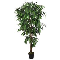 Dirbtinis mango medis žalios spalvos 150cm 600 lapų