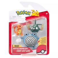 Pokémon: 3 figūrėlių rinkinys - Charmanderis, Trubbišas, Poliwhirlis