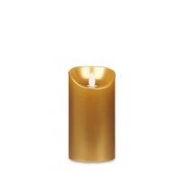 Dekoratyvinė LED Žvakė GIFTDECOR Auksinė D8xH15cm