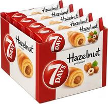 "7 Days Croissant" lazdyno riešutų įdaras 30 x 60 g (30 vnt.)