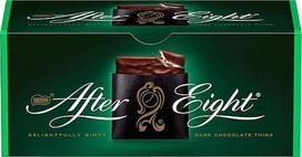 "After Eight" Nestlé "After Eight" ploni juodo šokolado batonėliai su pipirmėčių kremo įdaru žinovams, pakuotė po 1 (1 x 200 g)