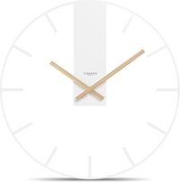 "Cander Berlin Triton XXL" senovinis sieninis laikrodis Tylusis 40 cm metalinis medinis laikrodis be tiksėjimo triukšmo Didelis modernus baltas gyvenamasis kambarys Virtuvė