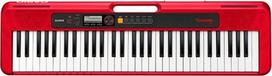 "Casio Casiotone CT-S200RD" klaviatūra su 61 standartiniu klavišu, 400 garsų ir 77 akompanimento ritmais, raudona