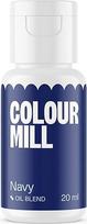 "Colour Mill Oil Blend Navy" aliejiniai maistiniai dažai - maistiniai dažai šokoladui, fondanui, keksiukams, pyragams, kepiniams, makaronams - maistiniai dažai tortų dekoravimui - 20 ml
