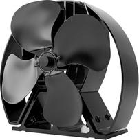 "Forest Master Viking Advanced Stove Fan" - galingas 4 menčių ventiliatorius, skirtas aplinkai nekenksmingai šilumos cirkuliacijai malkinėse krosnyse ir židiniuose (satino juodos spalvos, "Viking Air")
