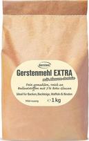 "Gerstoni" miežiniai miltai Extra 1 kg - daug skaidulų turintys baltyminiai miežiniai miltai su beta gliukanais - idealiai tinka duonai, blynams, kokteiliams ir kt. - su 20 receptų idėjų Kepimas su miežiais. 100 % natūralūs.