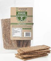 "Keto Crispbread Crackers No66" - kanapės ir žolelės - mažiau angliavandenių turintys traškučiai be cukraus ir angliavandenių - daug baltymų turintys traškučiai ketogeninei mitybai - mažai angliavandenių turintys Keto užkandžiai - 190 g - 1 pakuotė (iš vi