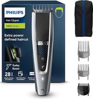 "Philips" HC5630/15 serijos 5000 plaukų kirpimo mašinėlė su 28 ilgio nustatymais, 3 šukų priedais ir Turbo režimu