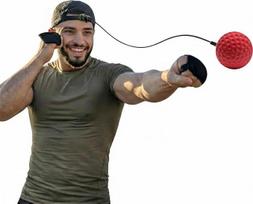 "Reflex Ball Hat Kit" - bokso treniruoklis su 2 reguliuojamais greičiais ir kulkšnies apsauga - reakcijos, greičio ir rankų bei akių koordinacijos priemonė - suderinama programėlė