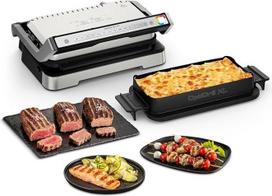 "Tefal OptiGrill 4-in-1 XL" kontaktinis grilis su kepimo dėže, atlenkiamas, stalinis grilis, 12 programų, kepimo lygio rodmuo, elektrinis grilis, orkaitė, GC784D10