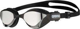arena Cobra Ultra Swipe Mirror Unisex lenktyniniai plaukimo akiniai suaugusiems, nardymo akiniai su lenktais veidrodiniais lęšiais, apsauga nuo rūko, apsauga nuo UV spindulių, 5 keičiami nosies tilteliai