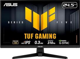 ASUS TUF Gaming VG259QMR5A 24,5 colių Full HD monitorius (greitas IPS skydelis, 310 Hz, 0,32 ms atsako laikas, "AMD FreeSync Premium", "ELMB Sync", "Gaming AI", "DisplayPort 1.4", 2 x HDMI 2.0, garsiakalbis)