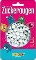 DECOCINO Valgomojo cukraus akys (2x25g) - dekoratyvinės akys gimtadienio tortams, keksiukams, keksiukams su puodeliais, keksiukams su pyragais, keksiukams su pyragaičiais