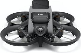 DJI Avata FPV dronas kvadrokopteris su stabilizuotu 4K vaizdo įrašu, itin plačiu 155° apžvalgos lauku, įmontuota sraigto apsauga, mažo delsos intervalo HD transliacija ir avariniu stabdžiu