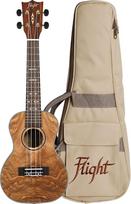 FLIGHT DUC410 QA koncertinė ukulelė "Quilted Ash