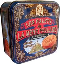 La Mère Poulard Les Palets Pur Beurre 250g (16 dalių) Juvelyrinių dirbinių skardinė metalinė skardinė dovanų dėžutė